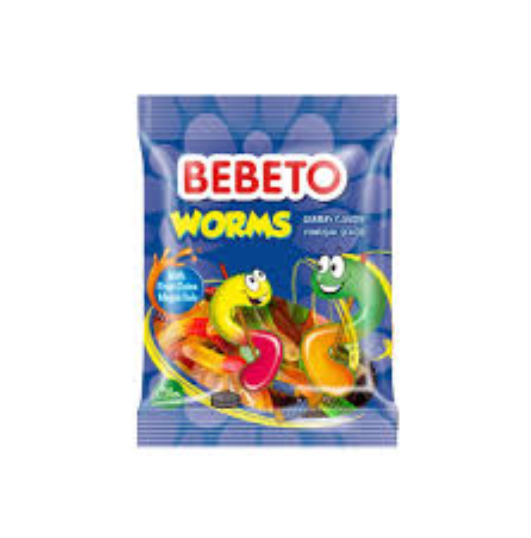 BEBETO OILY WORMS 80G